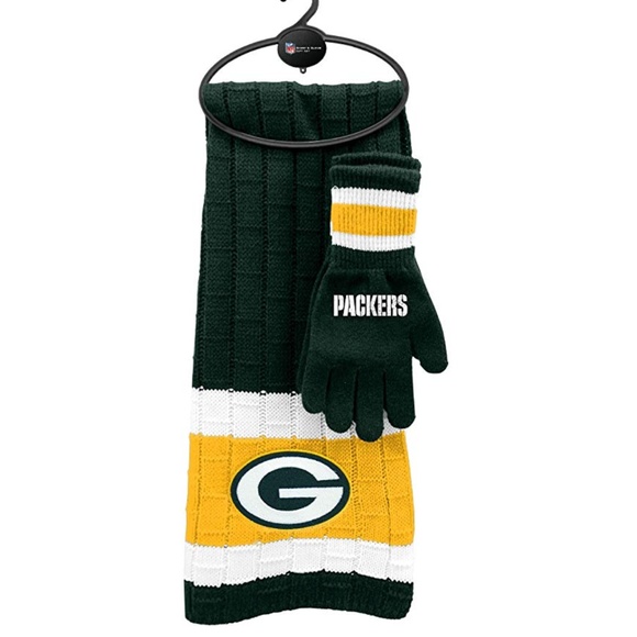 NFL Green Bay Packers Scarf & Gloves Set - Picture 1 of 1